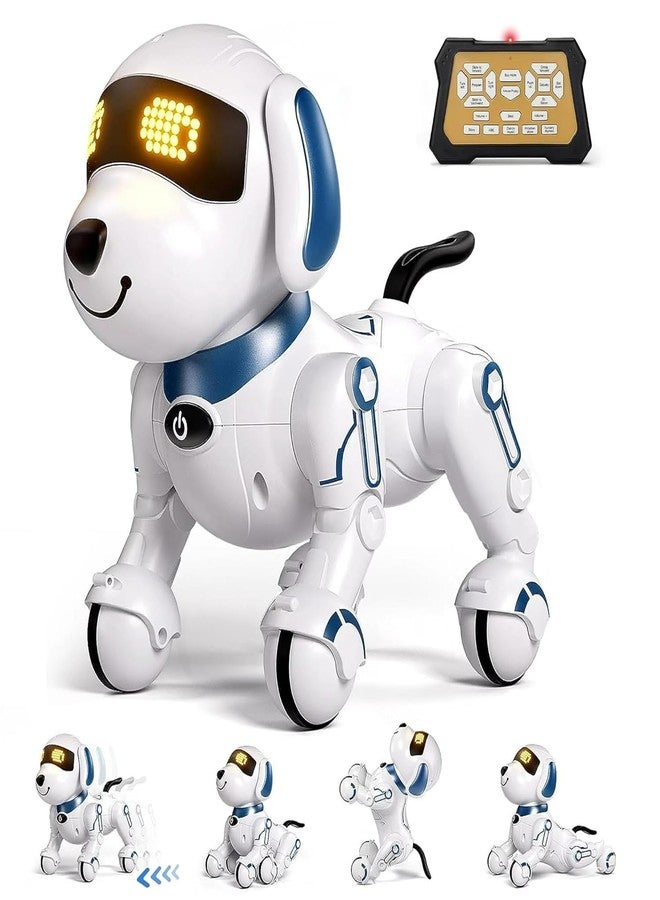 Junona Remote Control Robot Dog Toy | Interactive RC Dog Robot for Kids | Programmable Smart Dancing Robot Toy with Sound, LED Eyes & Animal Imitation | Mini Pet Robot - Image 1